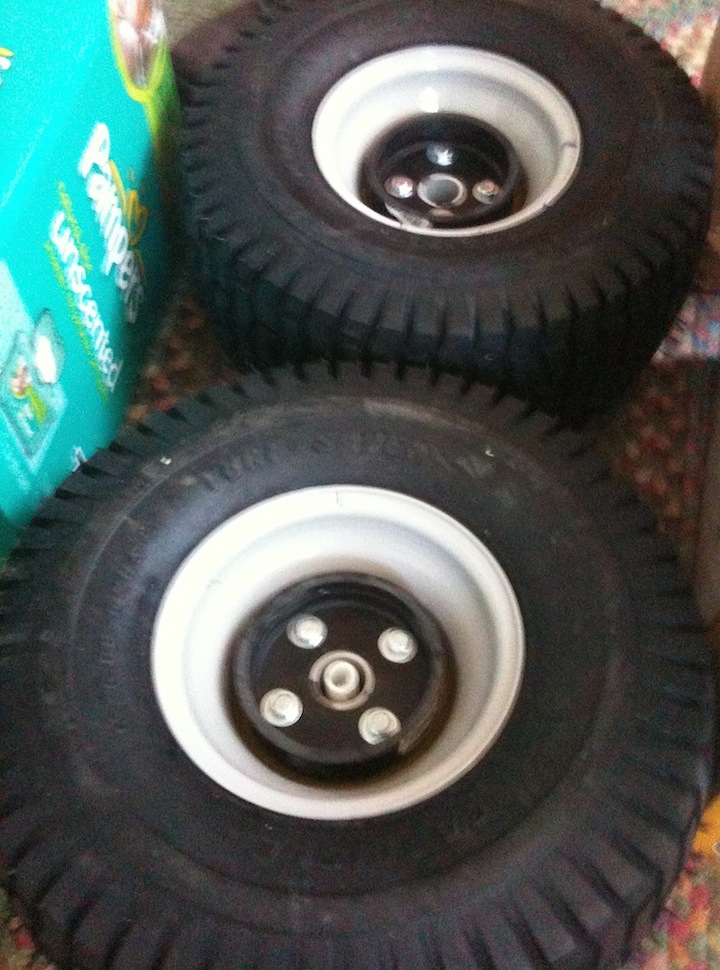 power wheels with real tires