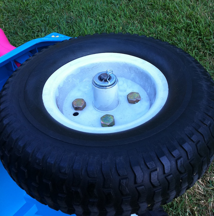power wheels rubber tire upgrade
