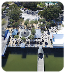 Overhead shot of South Beach Marina