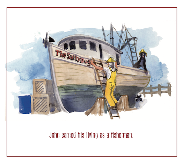 The legend of Jake the Salty Dog, written by Robbert Gossett, illustrated by Michael Meissner, Page 7