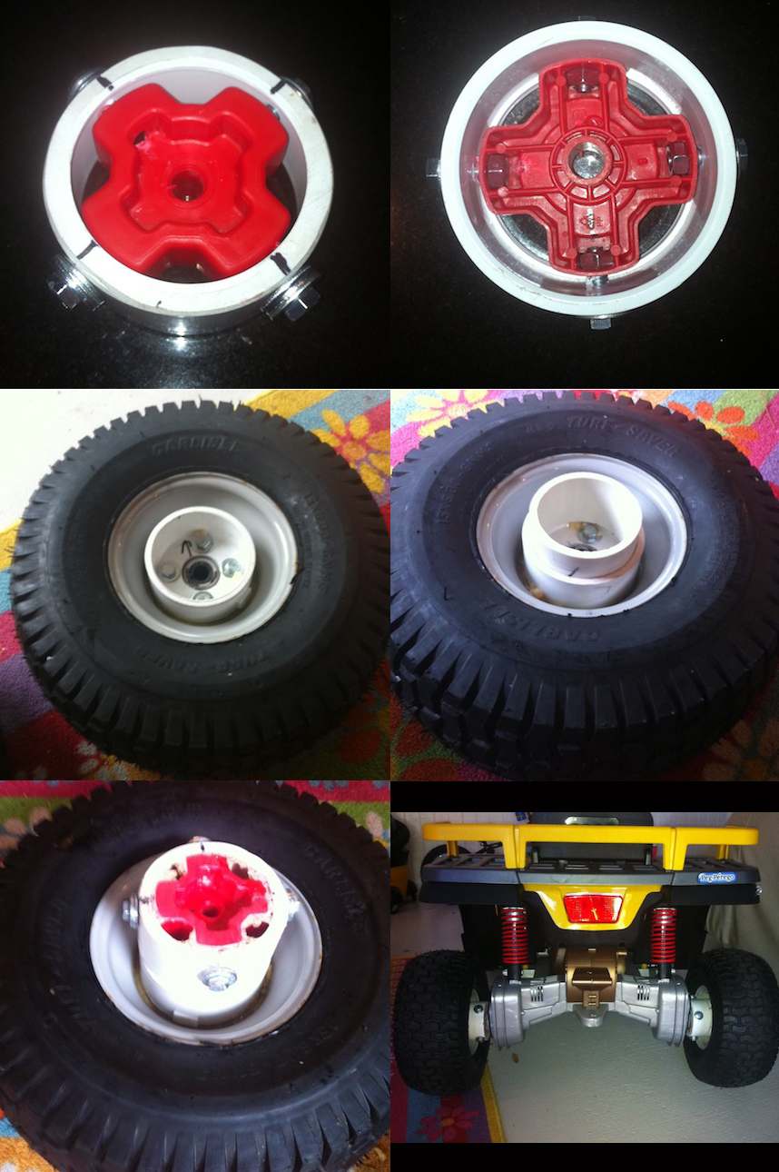 Power wheels with store real tires